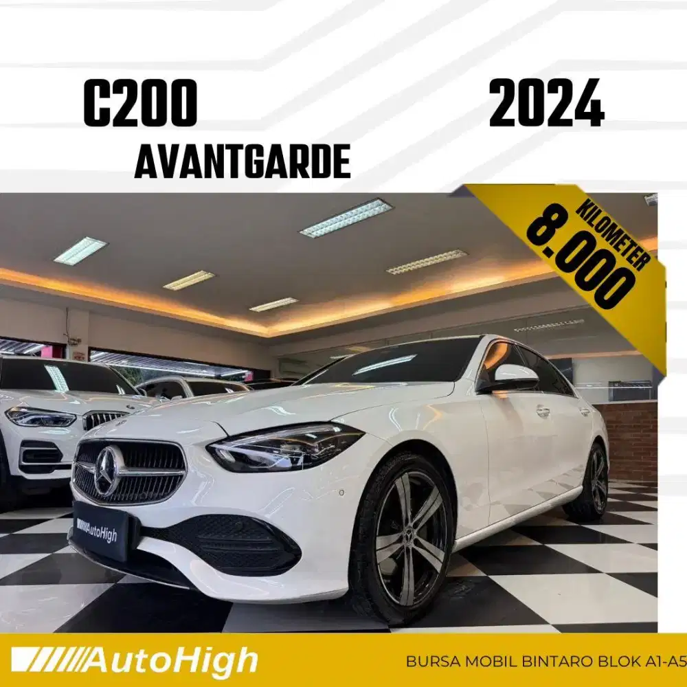 DP10% [Km8.000] C200 Avantgarde 2024 White Reg 2023 #AUTOHIGH