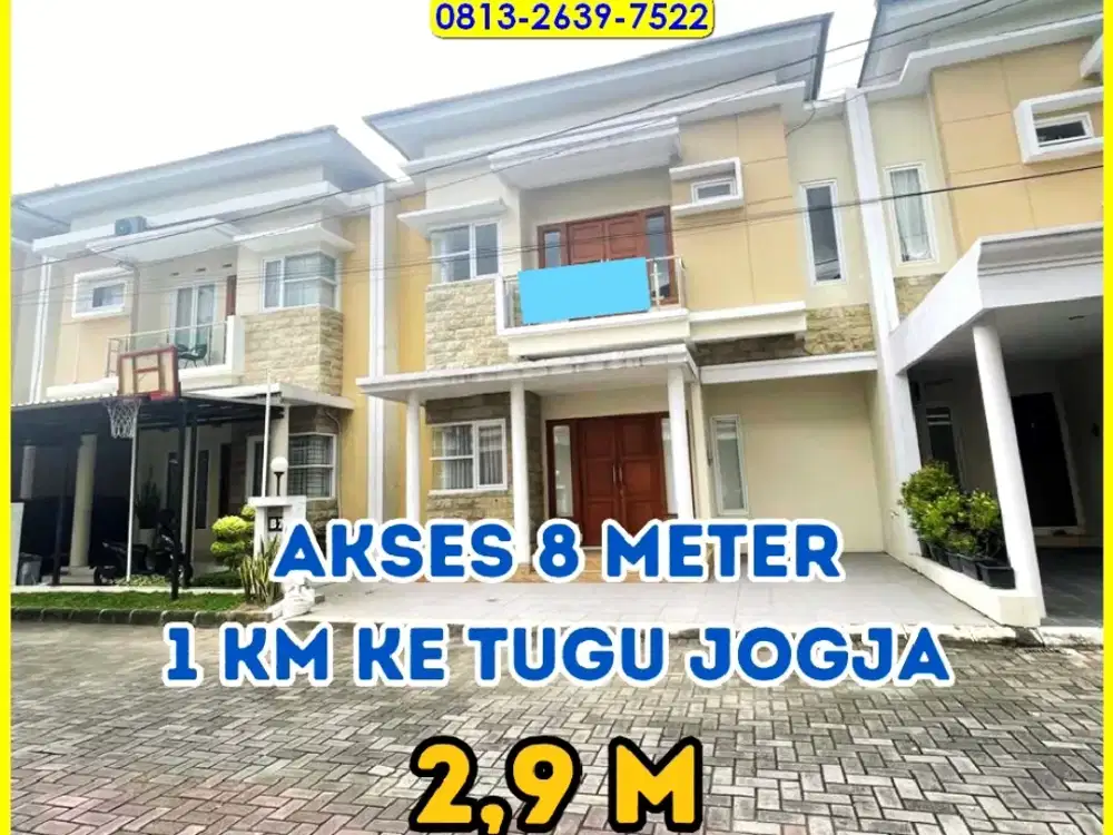 Utara Hotel Tentrem Jogja 1 Km ke Tugu Jogja, Perumahan Eksklusif Siap Huni jl magelang UGM