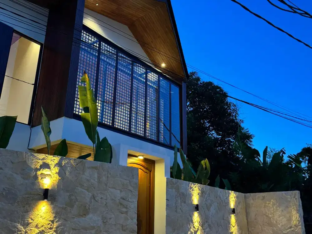 Designer Villa of 2-BR at the Beachside of Pererenan for leasehold