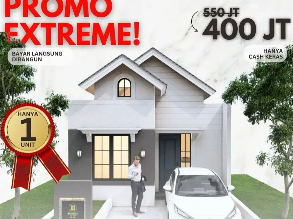 400 jutaan rumah di ciuyah dekat ciawitali cimahi utara dkt Tol baros