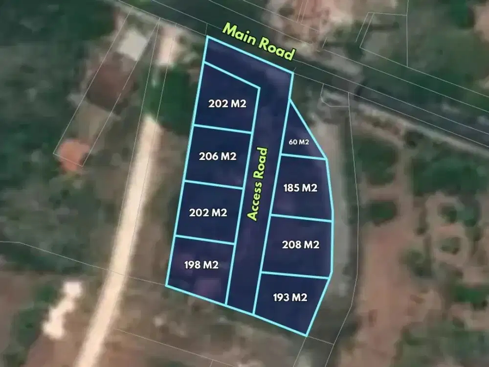 Commercial land of 2000 sqm for sale in the main roadside of Uluwatu,