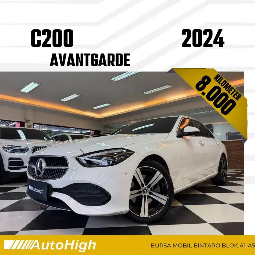 DP10% [Km8.000] C200 Avantgarde 2024 White Reg 2023 #AUTOHIGH