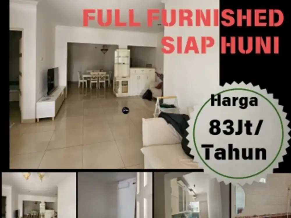 SEWA RUMAH KOTA WISATA FULL FURNISH BARU