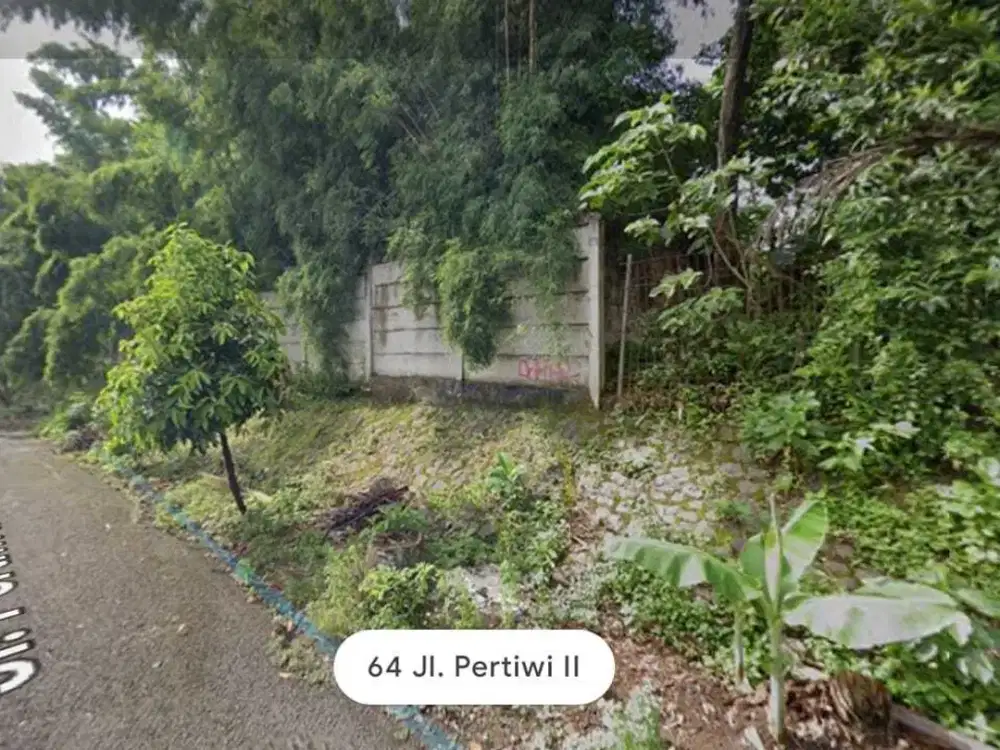 Jual tanah Luas 834 mtr dalam perumahan bappenas cinangka depok