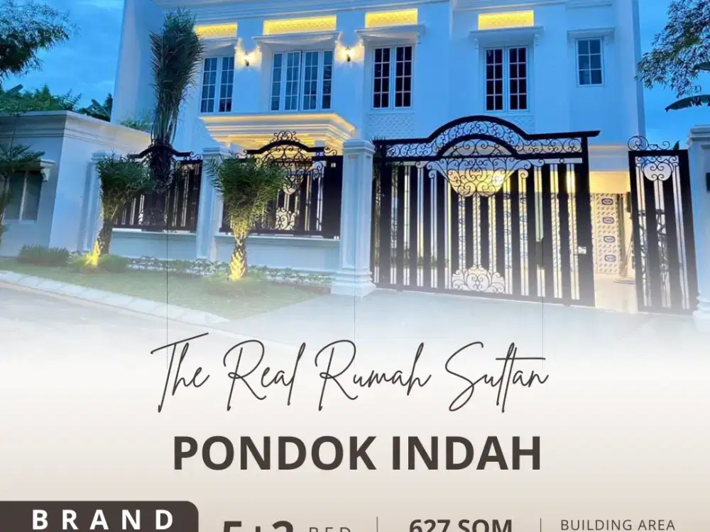 Di jual Cepat Rumah Sultan Pondok Indah Brand New Siap Huni bisa KPR