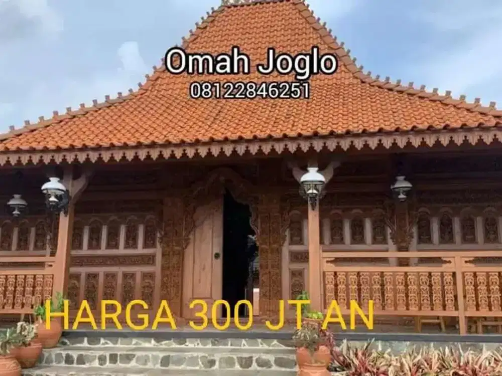 Rumah Joglo Dinding Gebyok Ukir dan Rumah Limasan Kayu Jati