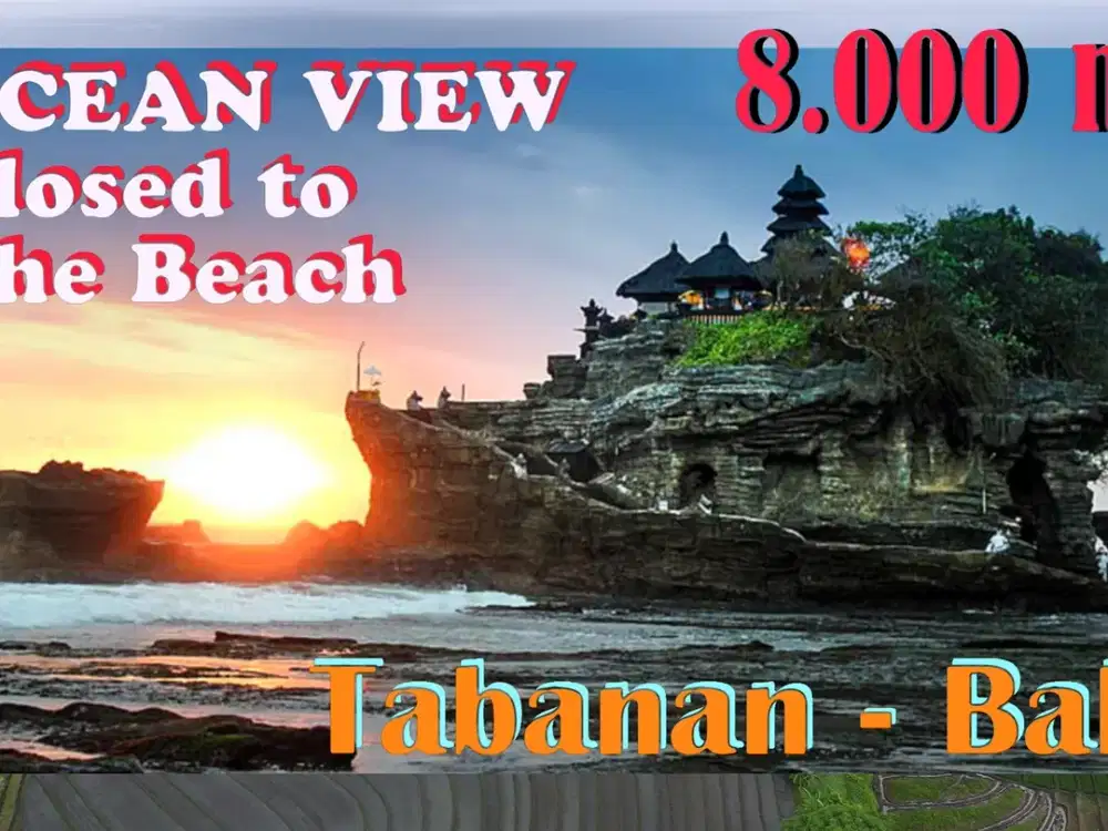 Lokasi 400 mtr dari Pantai Kelecung 80 Are Persawahan