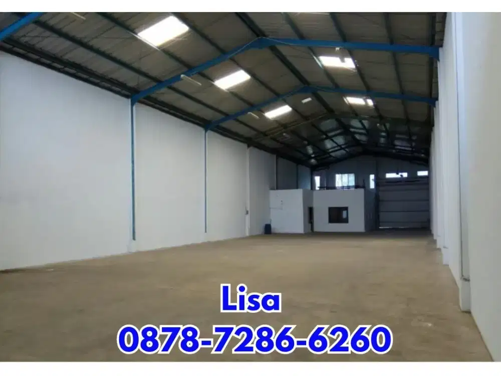 LUAS 600M TERMURAH GUDANG DISEWAKAN PERTAHUN HANYA 500 JT