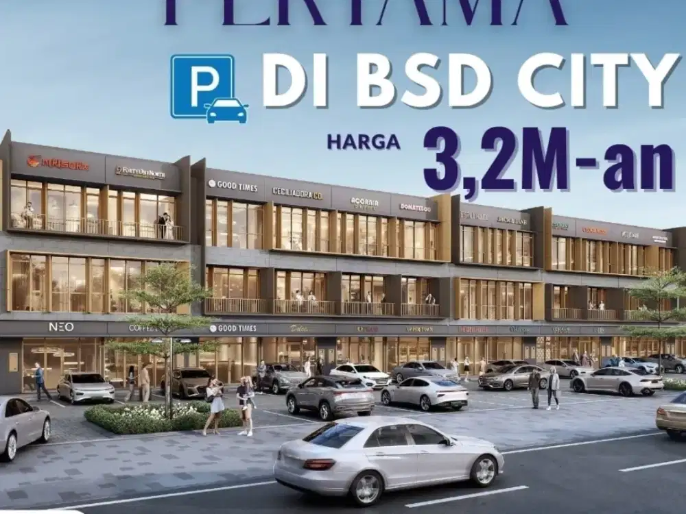 THE EXQUIS RUKO TERBARU BSD CITY DIRECT PARKING 3,2M HADAP BOULEVARD