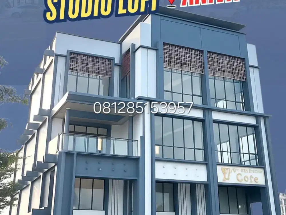 Ruko Aniva Studi Loft Area Commercial Paling Viral No.1 Gading Serpong 5x17 4lantai