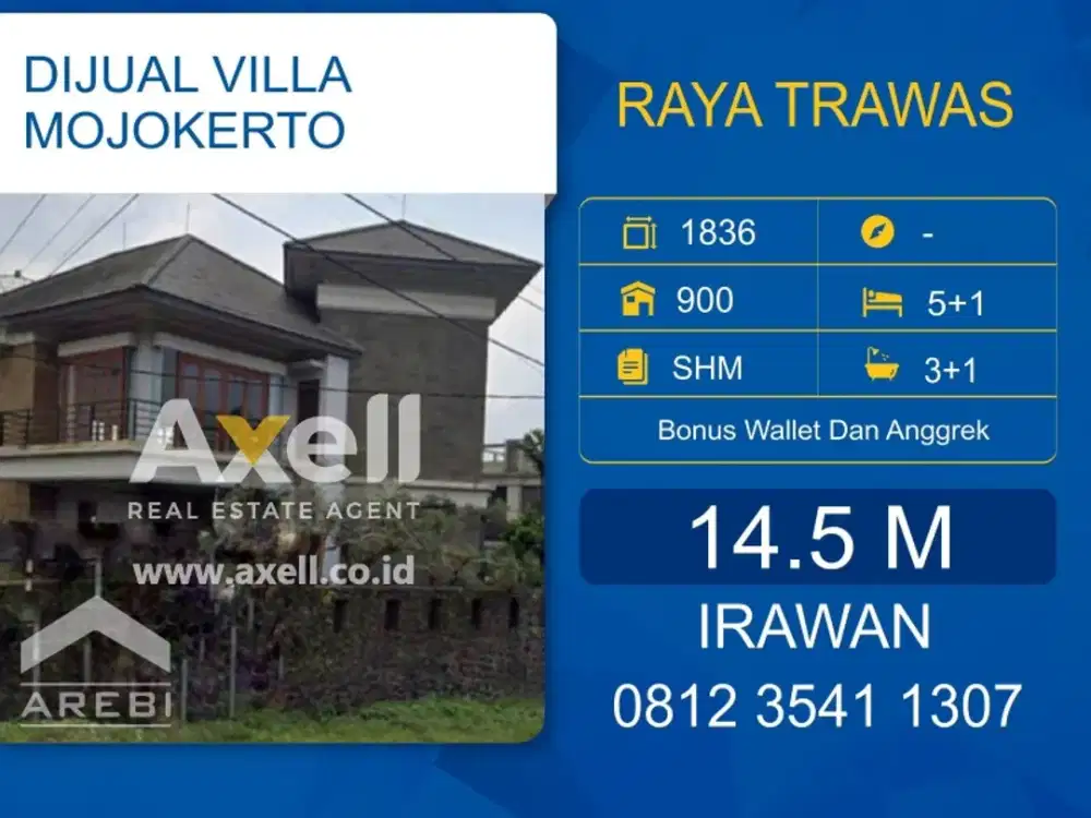 Villa Raya Trawas Dijual