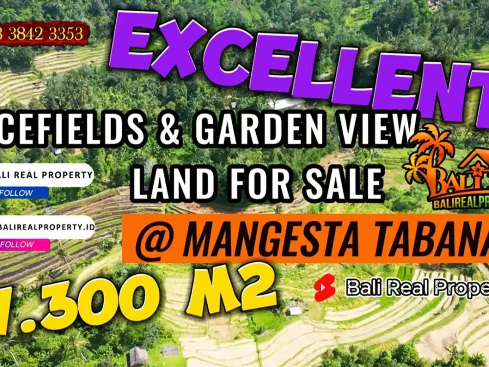 Concreted Car access, Land for sale 7,200 m2 in Jatiluwih