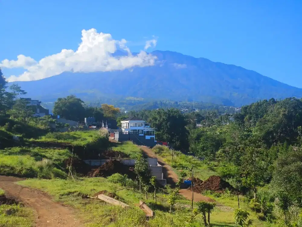 Tanah Di Puncak View Gunung lokasi strategis cocok untuk villa