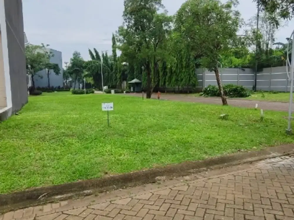 Bintaro jaya kaveling sudut discovery siap bangun view bagus