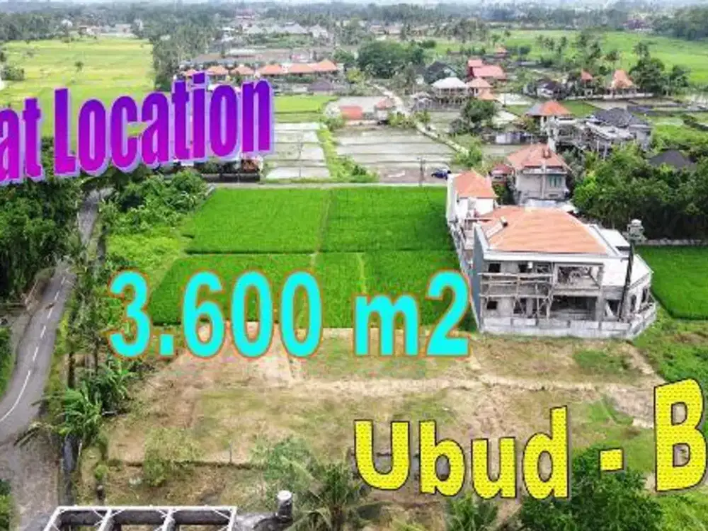 Pinggir Jalan Aspal 36 Are Lokasi Dekat Goa Gajah