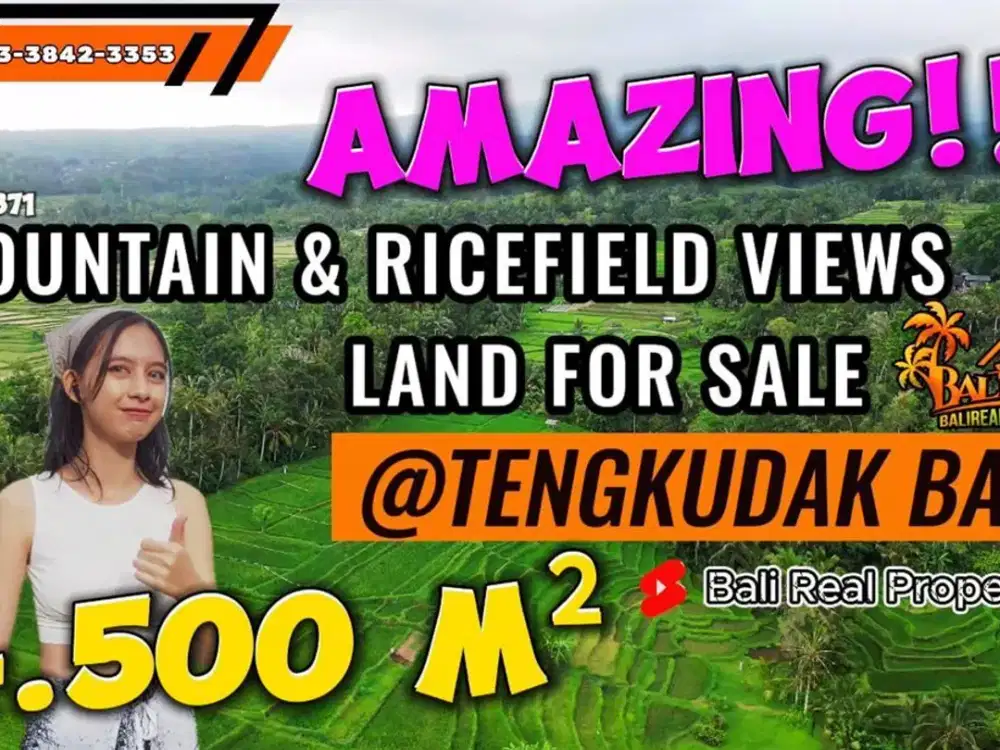 Akses Jalan Pribadi 4,550 m2 Lahan Persawahan