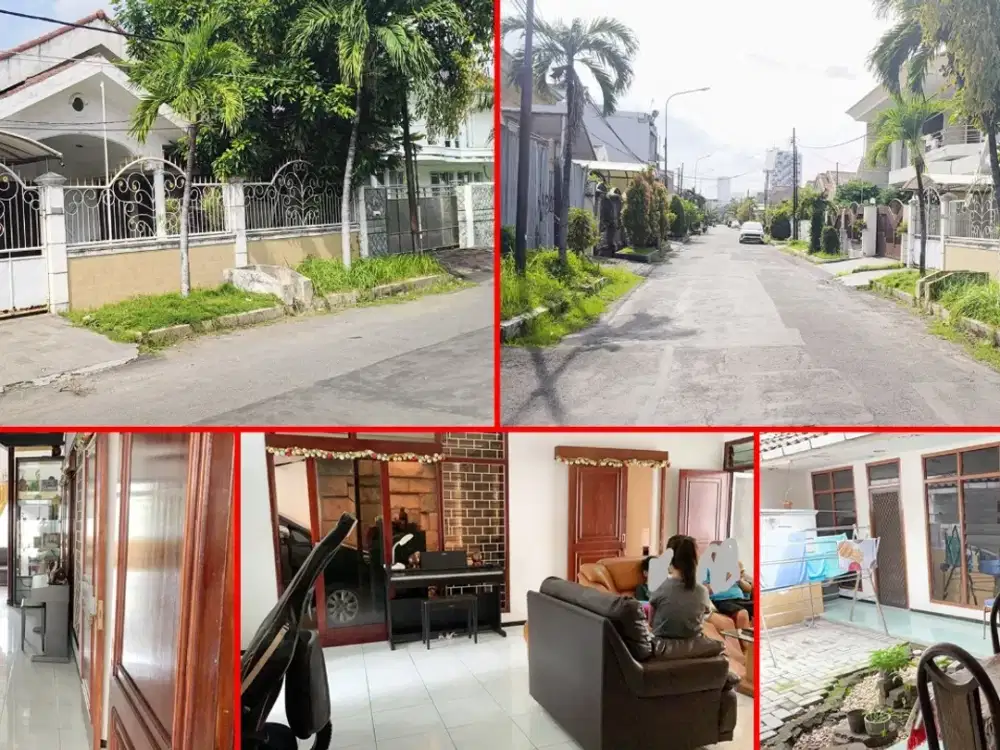 Rumah Lama Hitung Tanah Jl Darmahusada Indah Timur, Surabaya