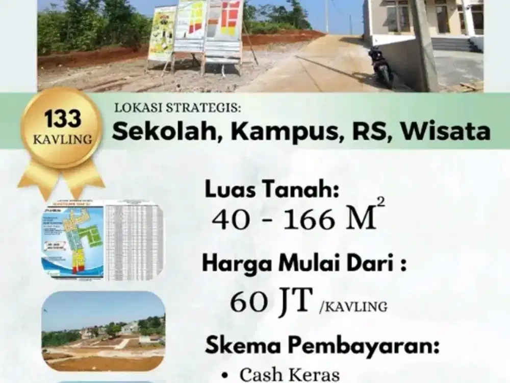 dipasarkan tanah kavilnmurah siap bangun