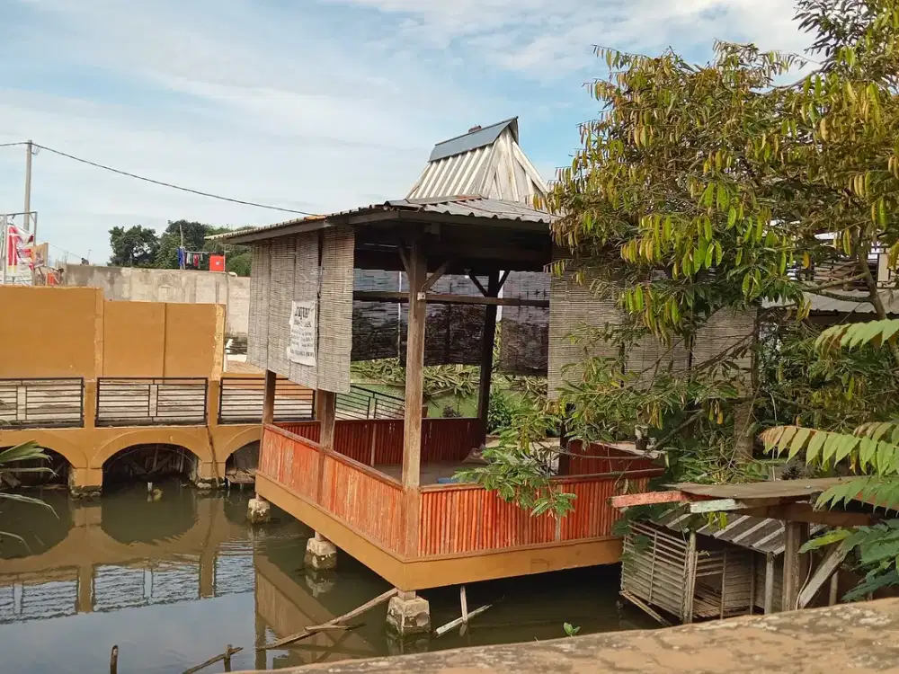 Rumah 2 Lantai Dengan Kolam Ikan Bonus Kebun Duren Dan Kebun Sayur