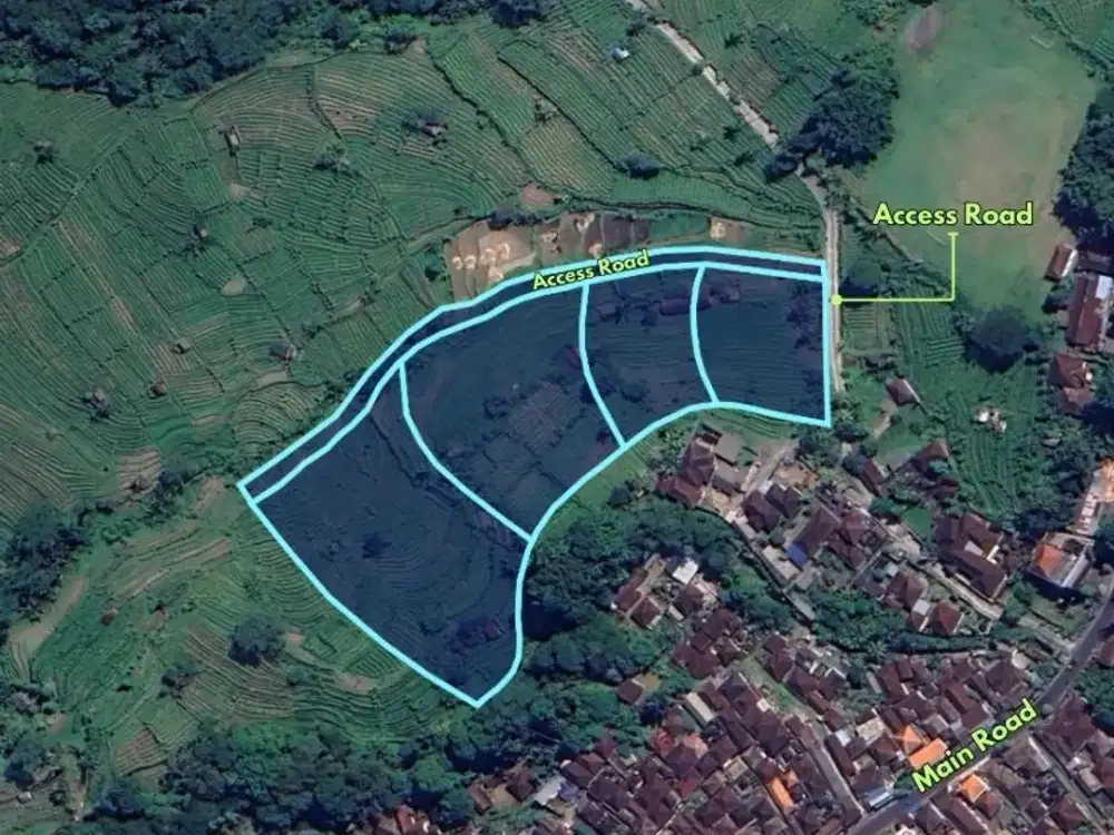 Huge land of 3 Ha offers natural views for lease in Karangasem