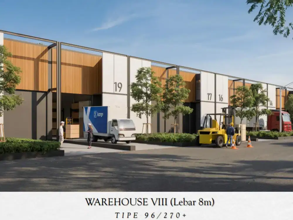 Dijual Gudang BEST (WAREHOUSE VIII (Lebar 8m))