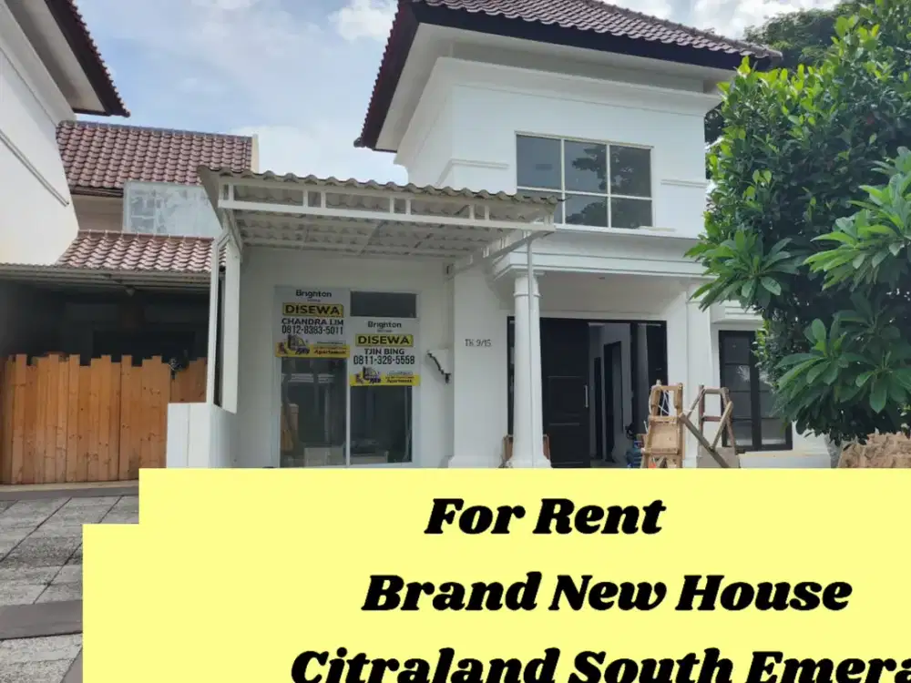 Brand New Rumah Cluster South Emerald Mansion For rent