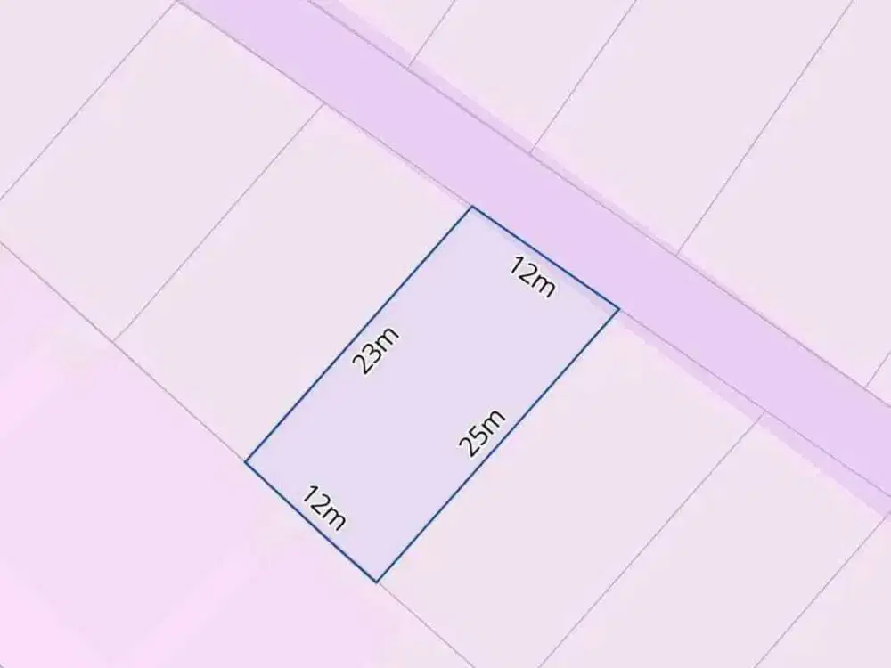 Tanah dg luas 287m2 di umalas kerobokan badung bali