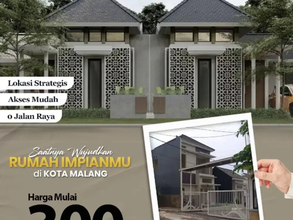 RUMAH MINIMALIS MURAH KOTA MALANG