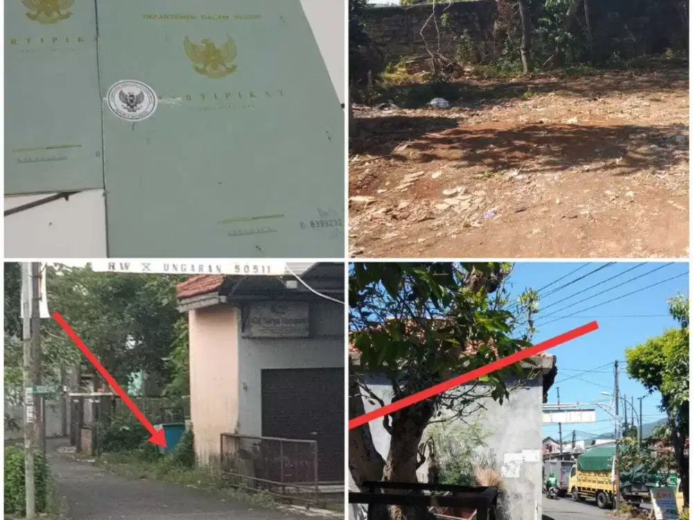 Tanah di Sisemut 20 m dari Jalan Raya Ungaran Barat dkt Terminal