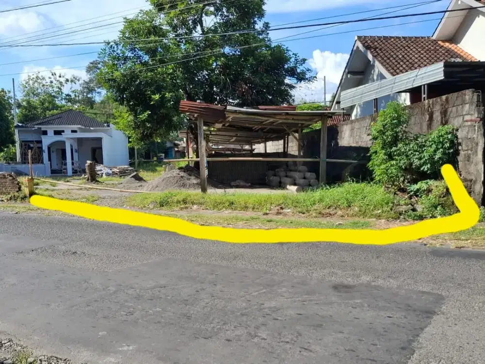 Dijual Pekarangan Pinggir Jalan Utama Seyegan Tempel