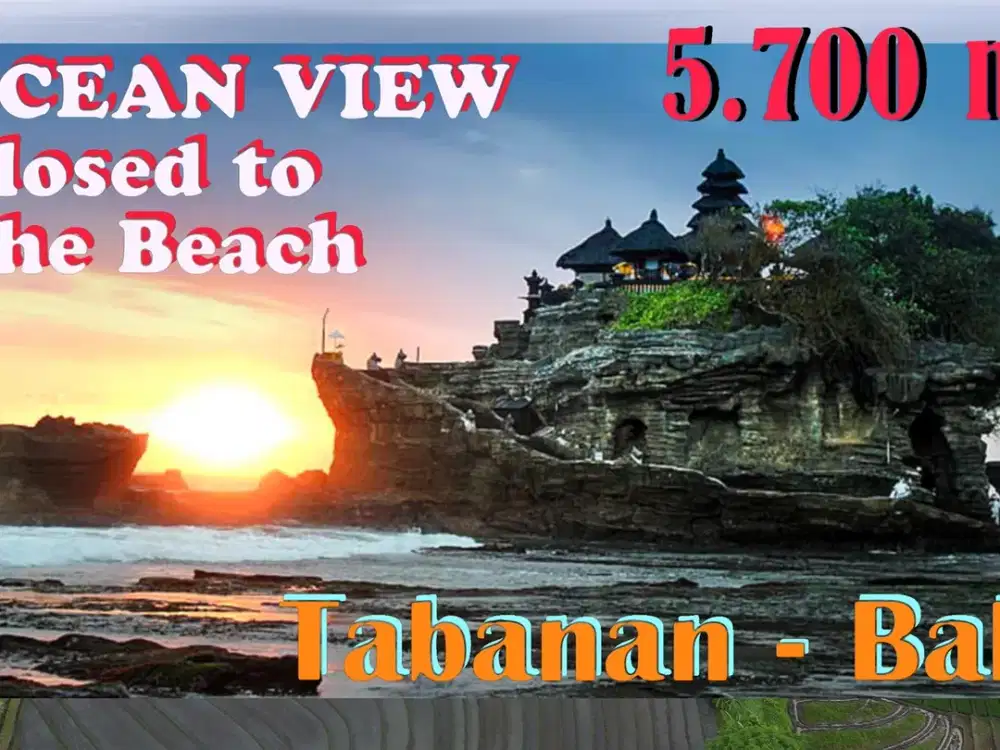 5,700 m2 Sawah Dijual dgn Akses Jalan Beton