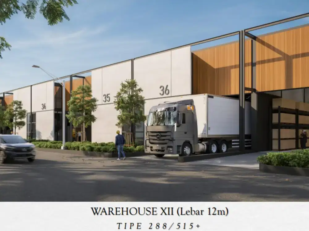 Dijual Gudang BEST (WAREHOUSE XII (Lebar 12m)) T I P E 2 8 8 / 5 1 5