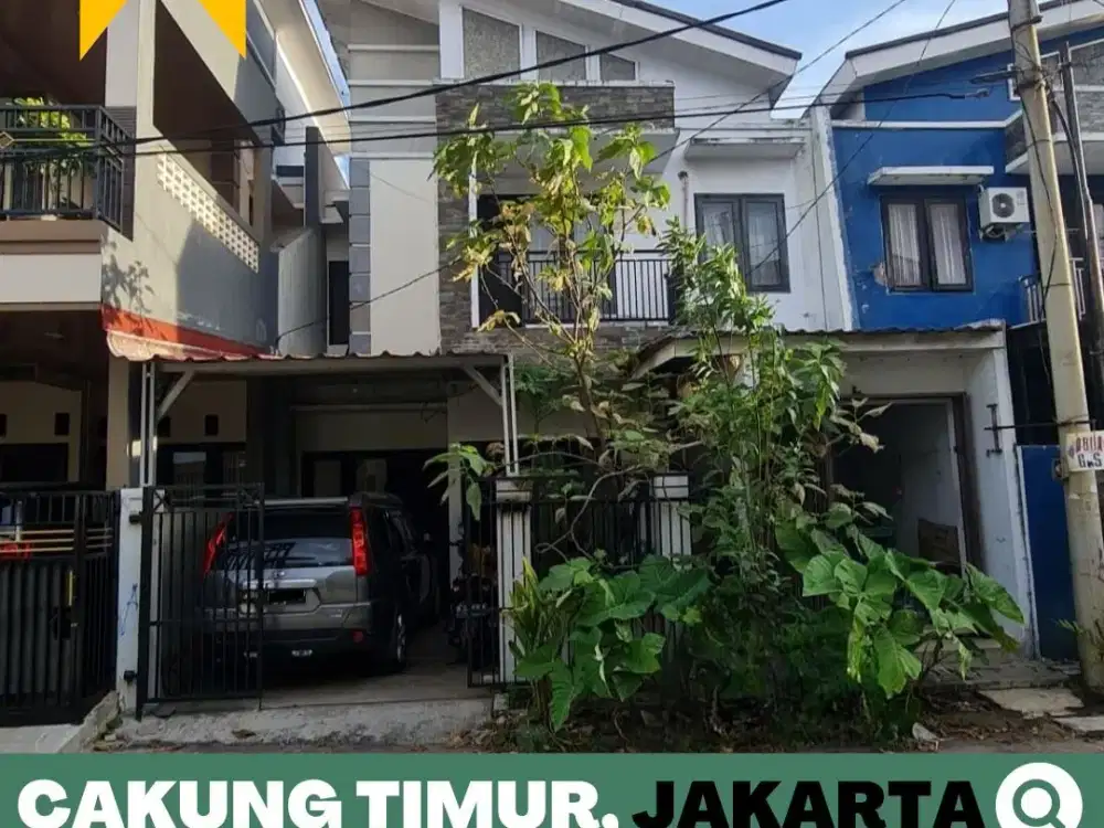 Rumah dijual 2 Lt. Cakung, Jakarta Timur 5 menit Jakarta Garden City