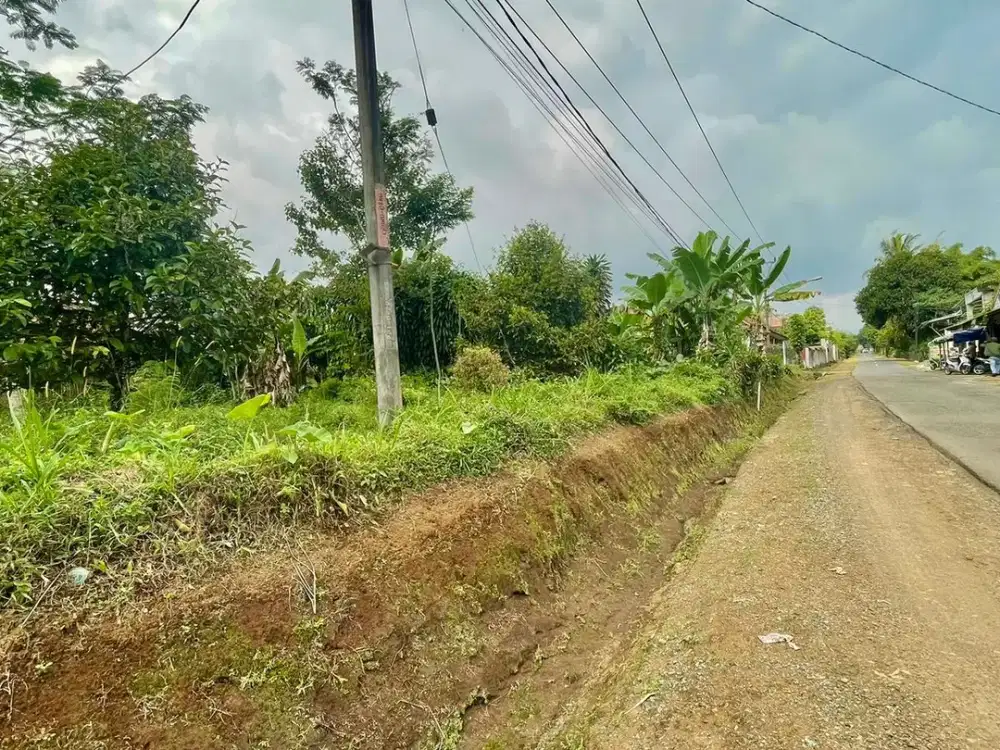 Dijual Murah Tanah Datar Pinggir Jalan Besar di Bojong Purwakarta