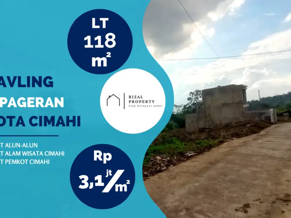 Tanah Cipageran Strategis! Dekat Perumahan & Fasilitas Kota Cimahi!