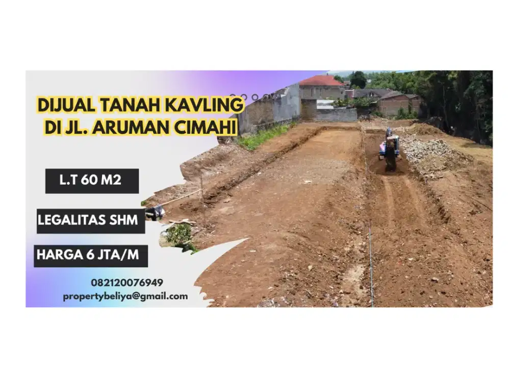 Tanah Kavling di Jl Aruman Cimahi
