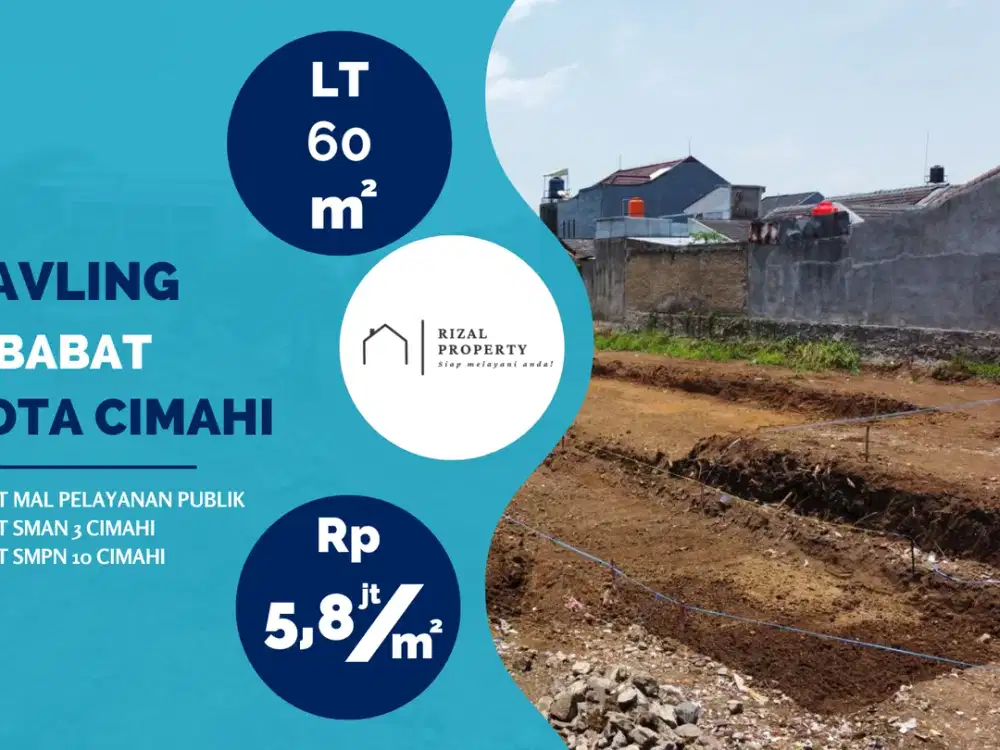 Tanah Kavling Luas di Cibabat! Dekat Sekolah & Pemkot, Harga Menarik!