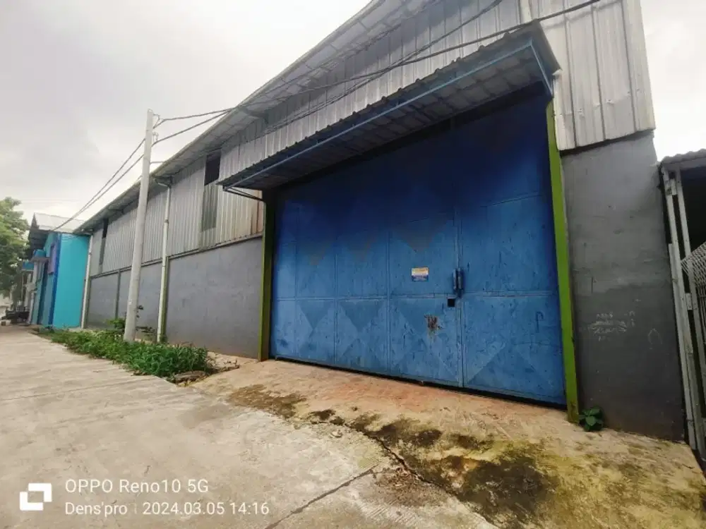 DISEWAKAN GUDANG AKSES KONTAINER 40 FEET DI BEKASI