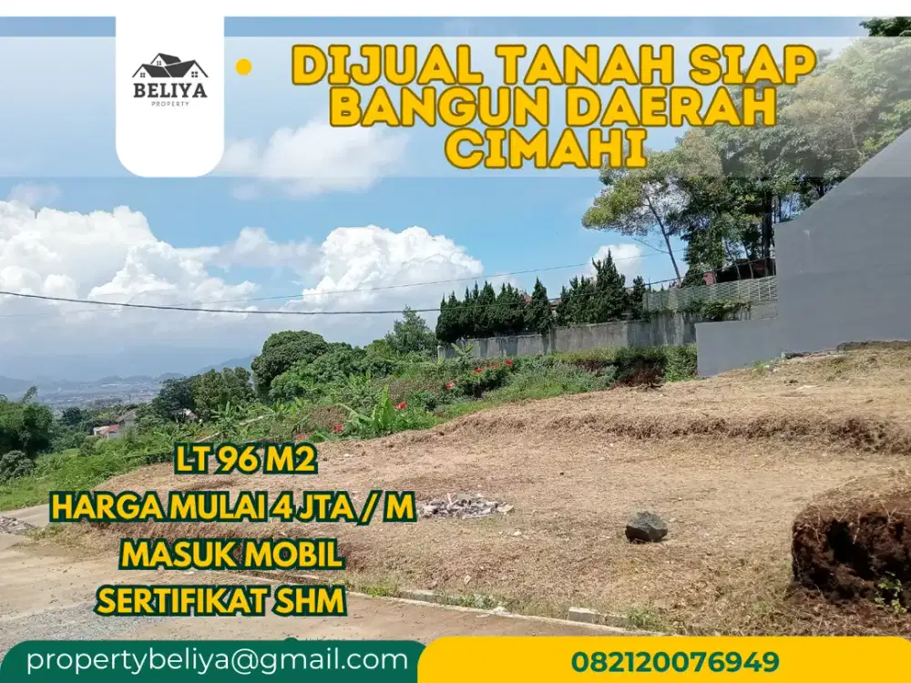 Tanah Siap  Bangun di Cimahi