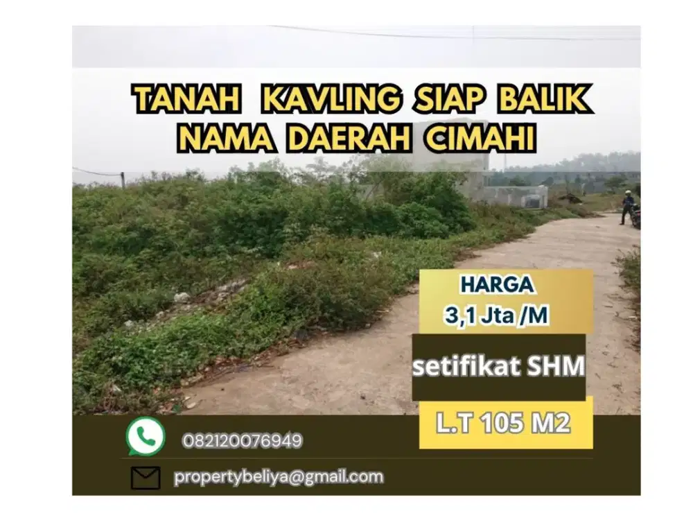 Tanah Kavling Asri daerah Cimahi