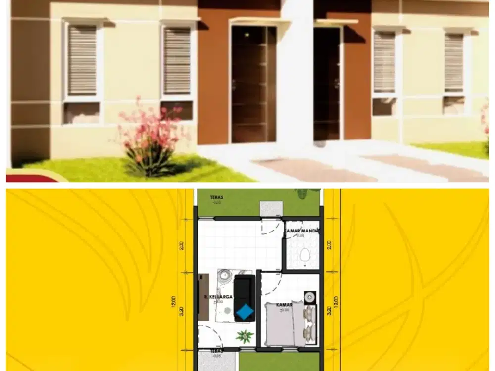 DI BUKA RUMAH SUBSIDI MENGANTI ANGS 1jtan flat