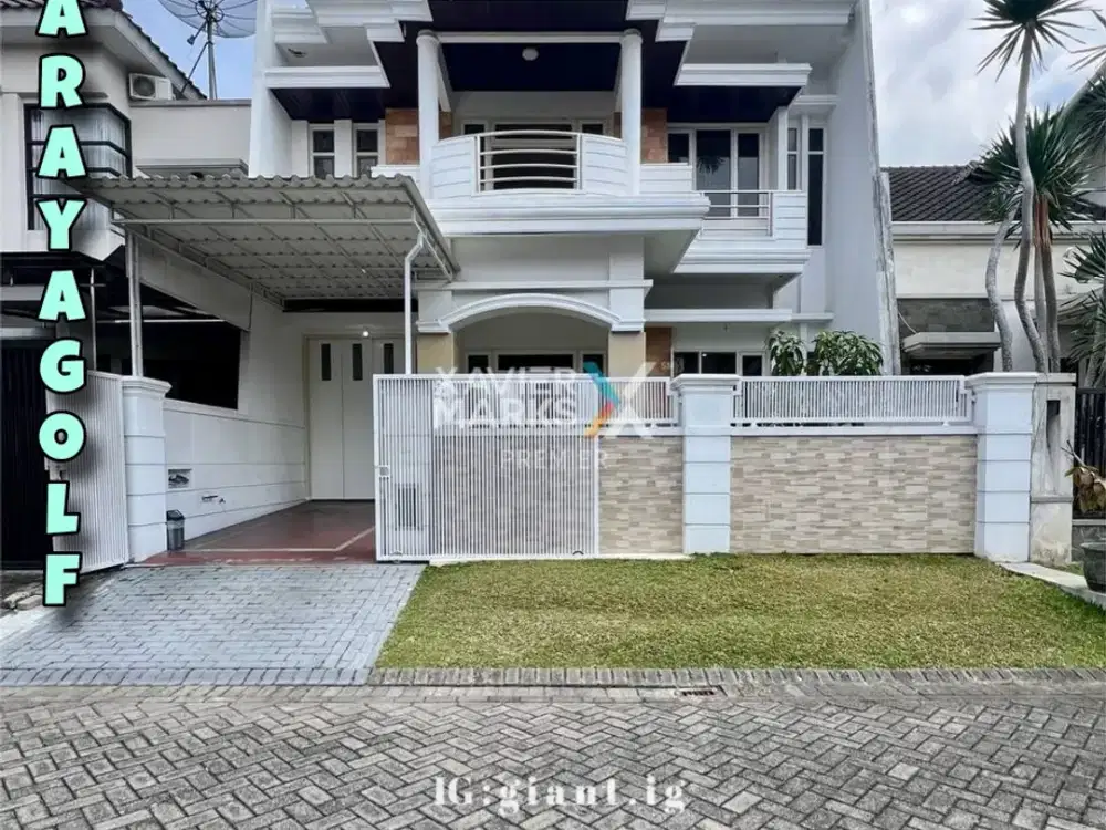 Rumah 2 Lantai Terawat Siap Huni di Cluster Golf Kota Araya Malang