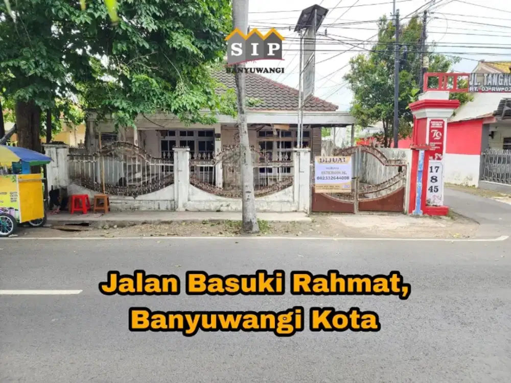 Dijual Rumah Hook lokasi Strategis di Jalan Basuki Rahmat Banyuwangi