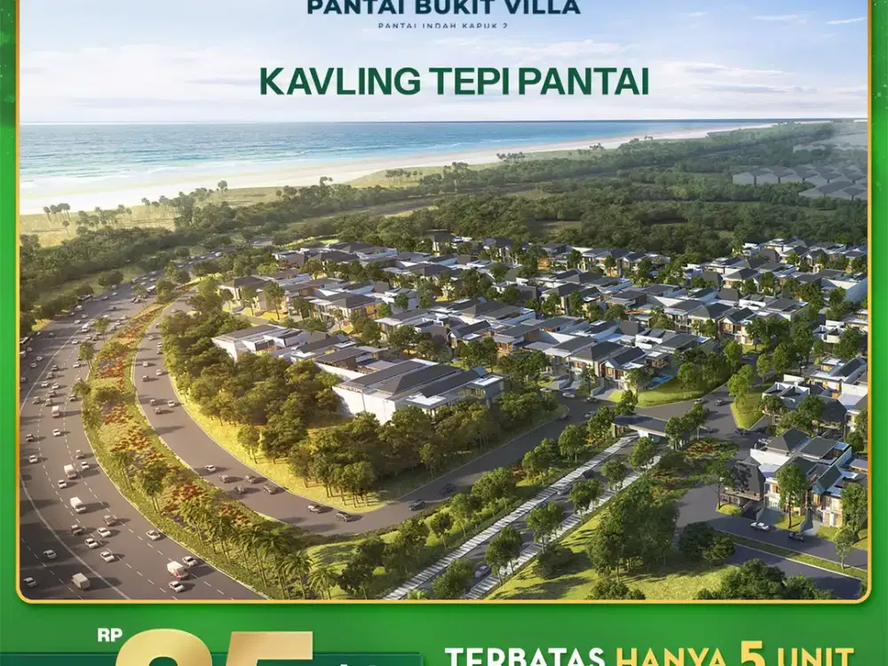 Tanah Kavling 10x25M² at Pantai Bukit Villa PIK 2