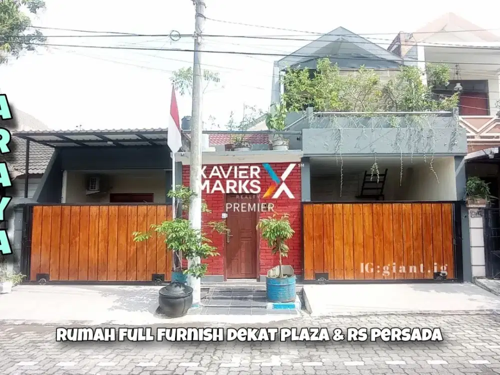 Rumah blok depan dekat Plaza & RS persada di Araya Blimbing Malang