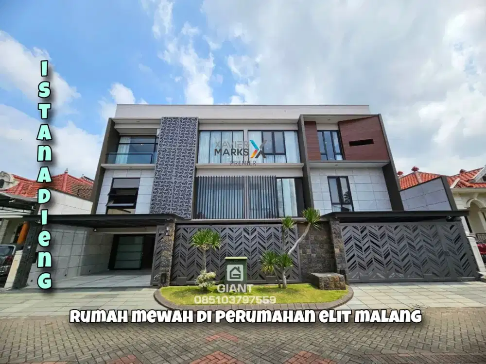 RUMAH MEWAH FULL FURNISHED DI ISTANA DIENG MALANG