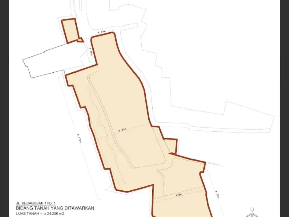 Dijual Lahan di Jalan Raya Kebagusan, Jakarta Selatan