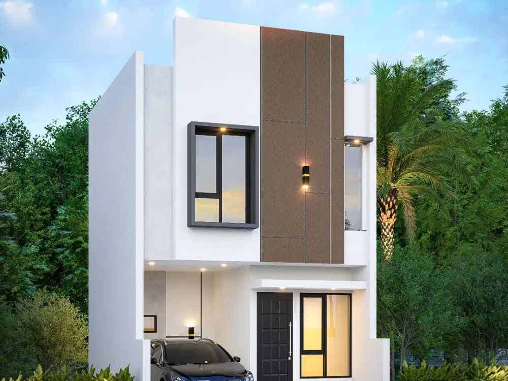 Rumah 2 lantai dengan konsep smart home, kahfi 1 dekat tol Andara