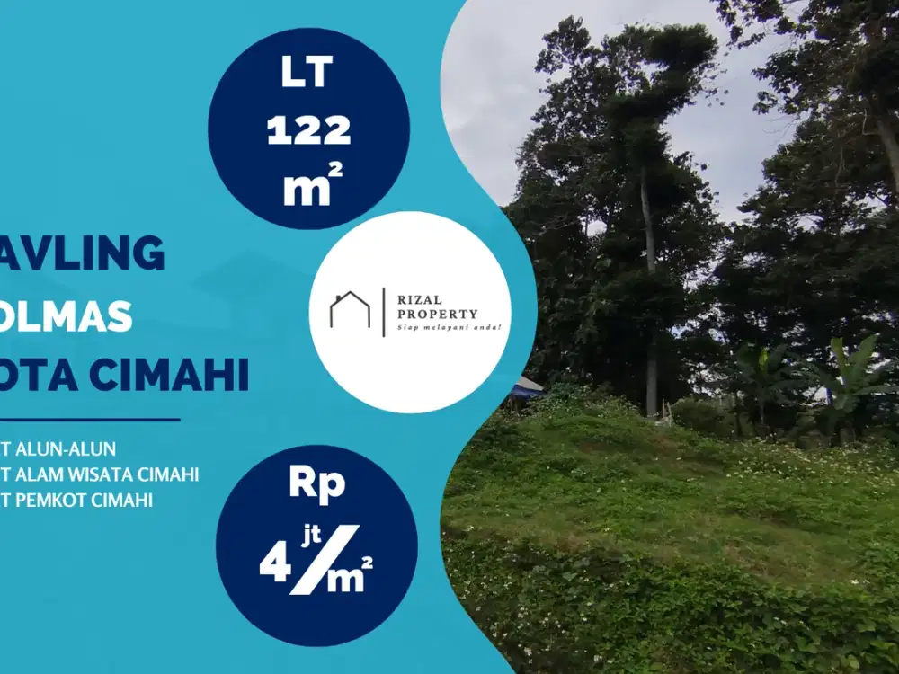 Tanah Strategis di Cimahi! City View Indah, Udara Sejuk, Harga Terbaik