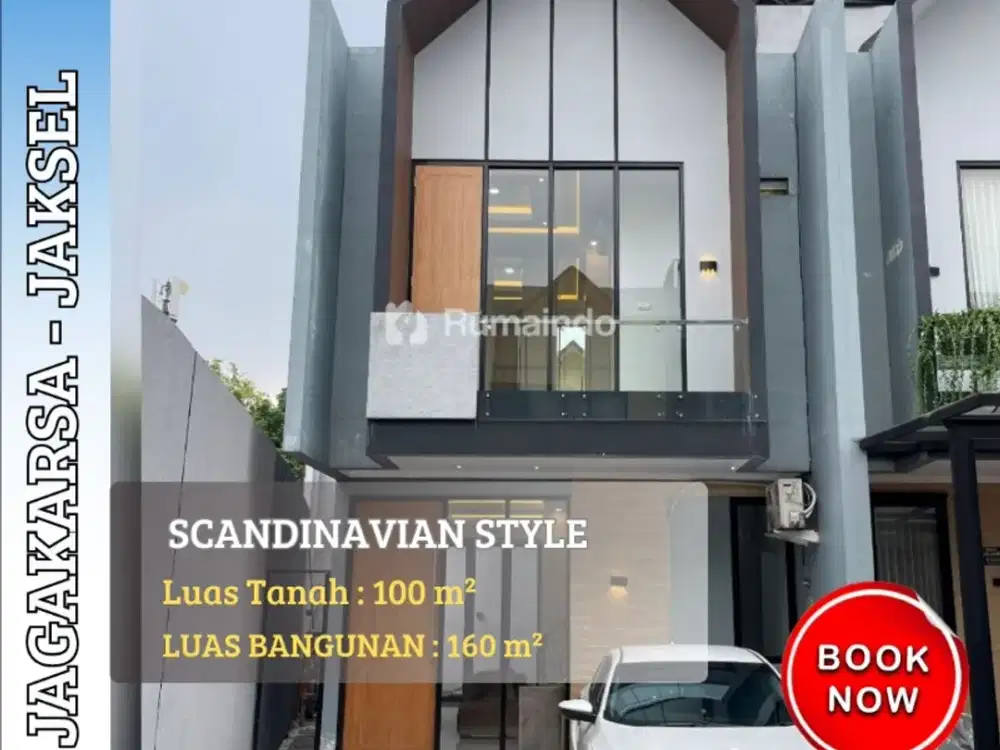 Rumah Scandinavian Rooftop & Kolam Renang Pribadi – Jagakarsa,